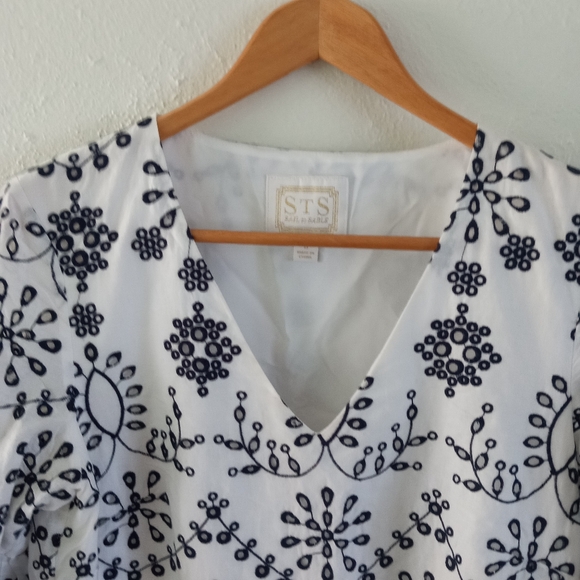 SAIL TO SABLE Cotton Eyelit Dress | 6 - Picture 3 of 8